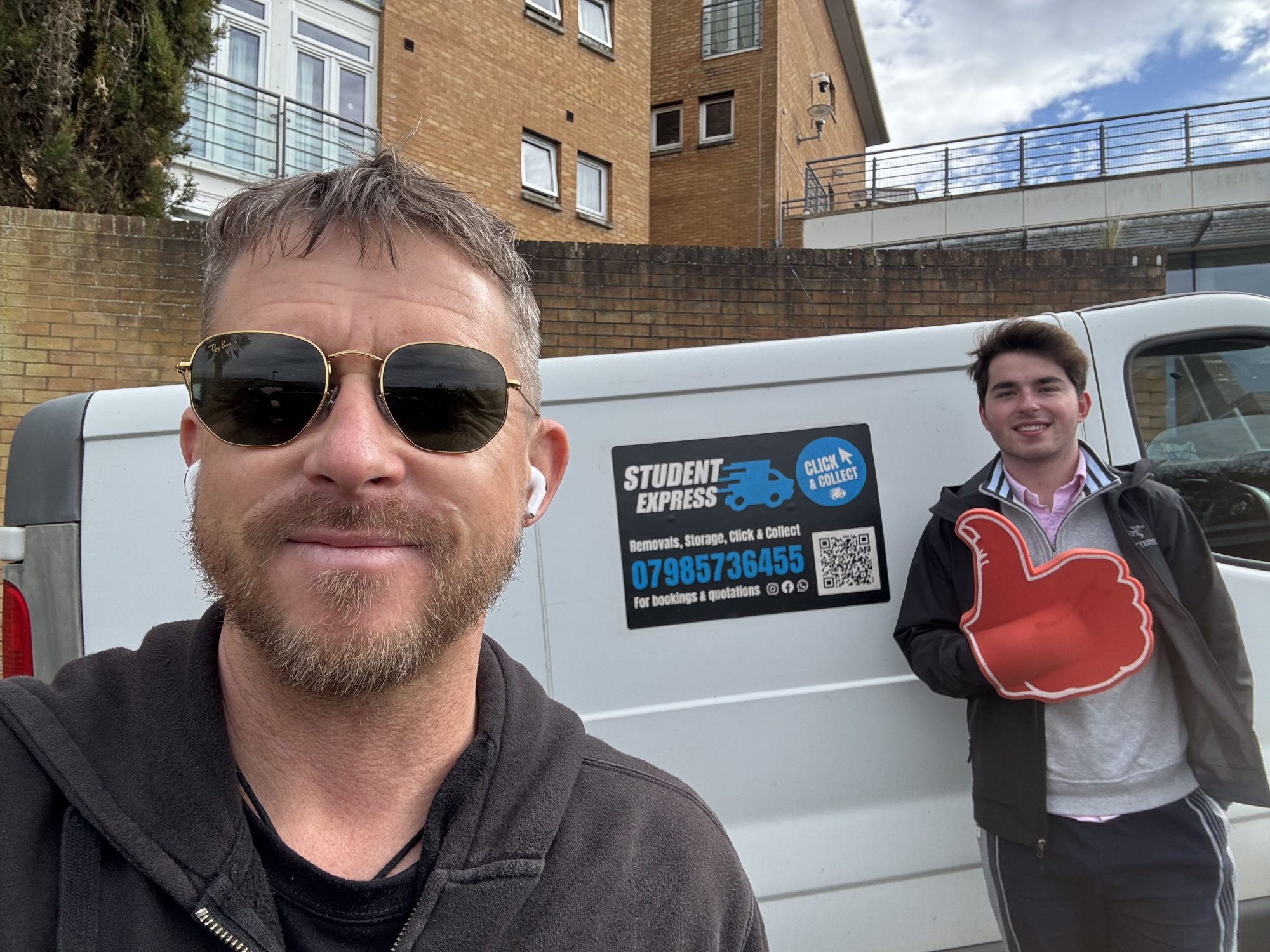 Careful handling of fragile items during student move Exeter